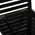 Cos rufe 5Five Sicela din lemn MDF, capacitate 65 litri, 40x40x58 cm, negru
