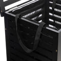 Cos rufe 5Five Sicela din lemn MDF, capacitate 65 litri, 40x40x58 cm, negru