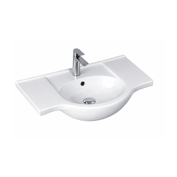 Leziter Lavoar ceramic cu aripi V75 75x48 cm