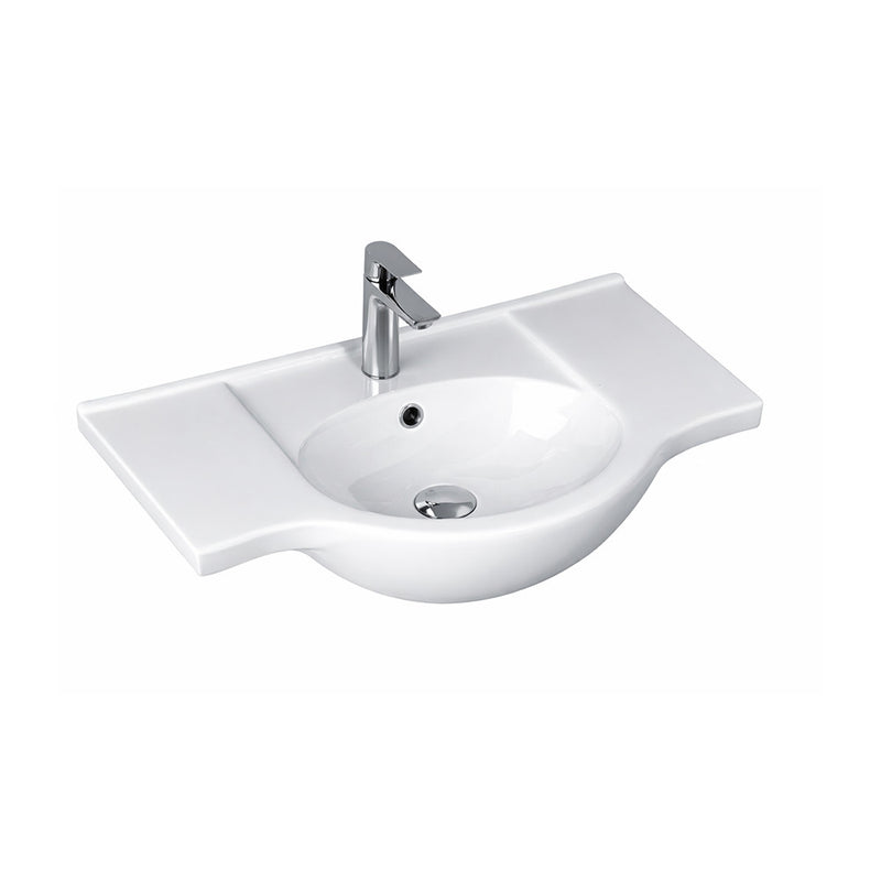 Leziter Lavoar ceramic cu aripi V75 75x48 cm