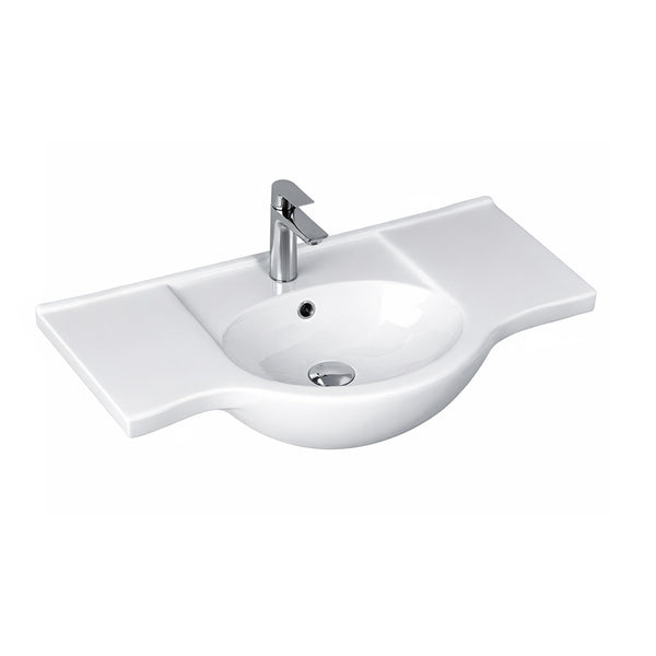 Leziter Lavoar ceramic cu aripi V85 85x48 cm