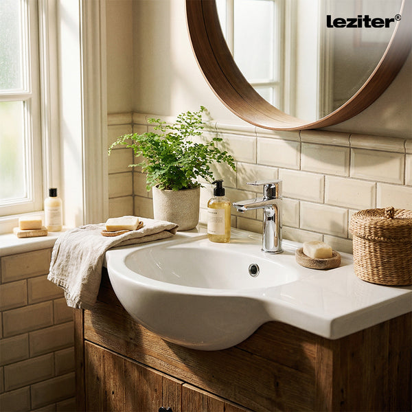 Leziter Lavoar ceramic cu aripi V85 85x48 cm