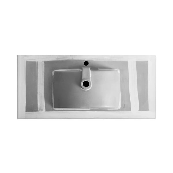 Leziter V954 - Lavoar cu design plat 18x100x46 cm