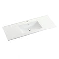 Leziter V955 - Lavoar cu 1 cuvă, design plat, 18x120x46 cm