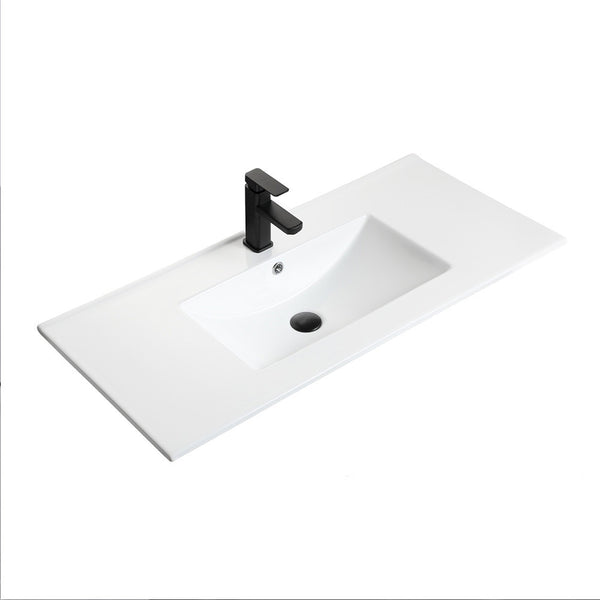 Leziter V955 - Lavoar cu 1 cuvă, design plat, 18x120x46 cm