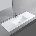 Leziter V955 - Lavoar cu 1 cuvă, design plat, 18x120x46 cm