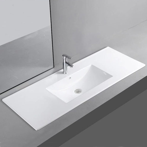 Leziter V955 - Lavoar cu 1 cuvă, design plat, 18x120x46 cm
