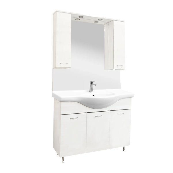 Leziter Set mobilier baie Vanessa 105, alb