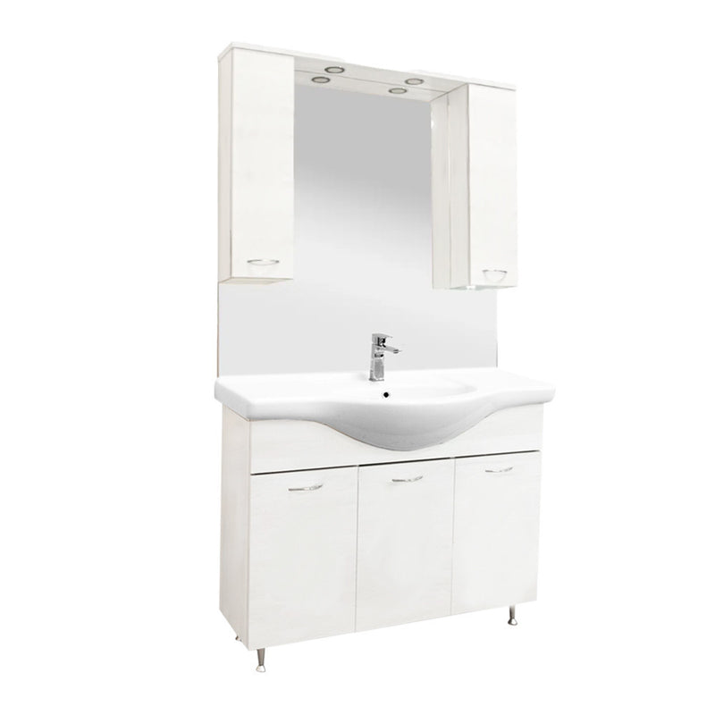 Leziter Set mobilier baie Vanessa 105, alb