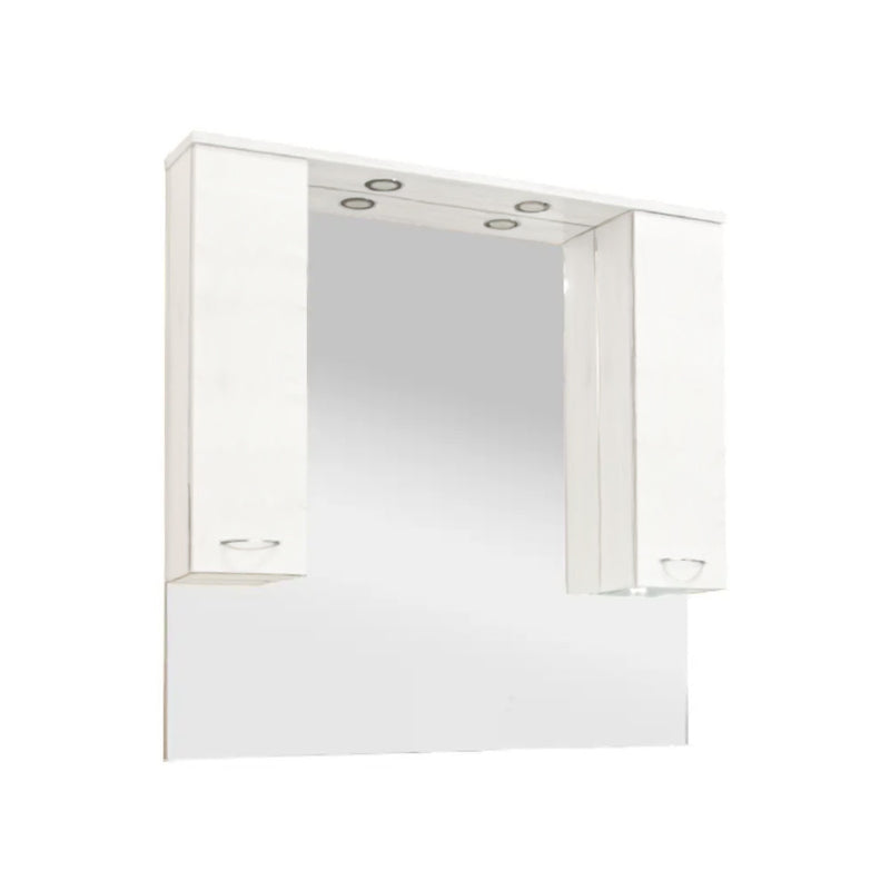 Leziter Dulap baie cu oglinda Vanessa 105, suspendat, alb