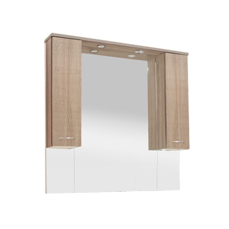 Leziter Dulap baie cu oglinda Vanessa 105, suspendat, stejar Sonoma
