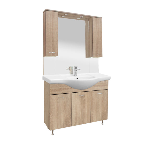 Leziter Set mobilier baie Vanessa 105, stejar Sonoma