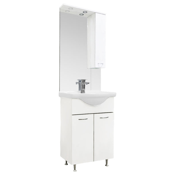 Leziter Set mobilier baie Vanessa 55, alb