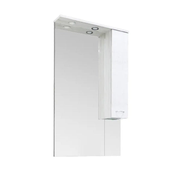 Leziter Dulap baie cu oglinda Vanessa 55, suspendat, alb