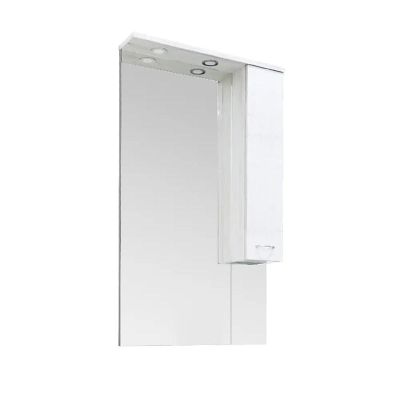 Leziter Dulap baie cu oglinda Vanessa 55, suspendat, alb
