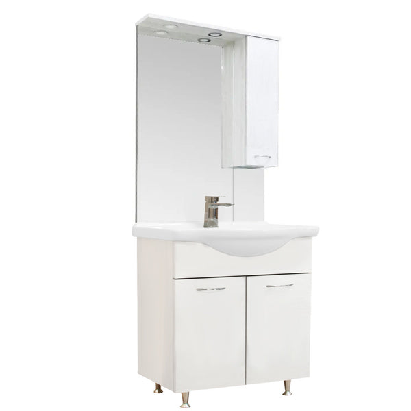 Leziter Set mobilier baie Vanessa 75, alb