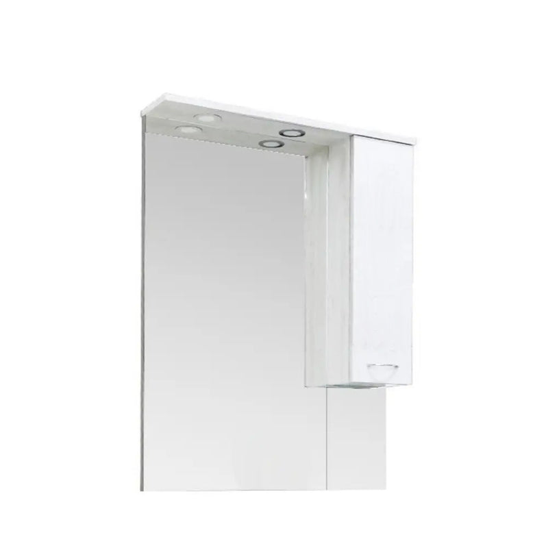 Leziter Dulap baie cu oglinda Vanessa 75, suspendat, alb