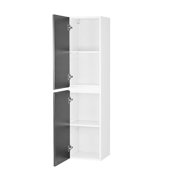 Leziter Dulap baie suspendat Vario Forte 35, lateral, alb-antracit