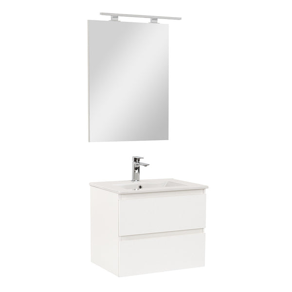 Leziter Set mobilier baie Vario Forte 60, alb-alb
