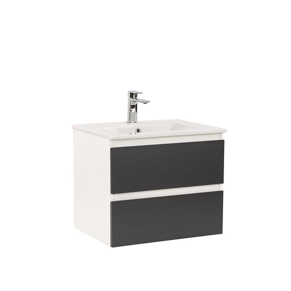 Leziter Masca chiuveta baie Vario Forte 60 cu lavoar, alb-antracit