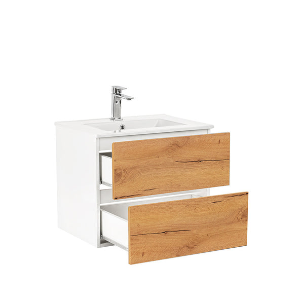 Leziter Set mobilier baie Vario Forte 60, stejar alb
