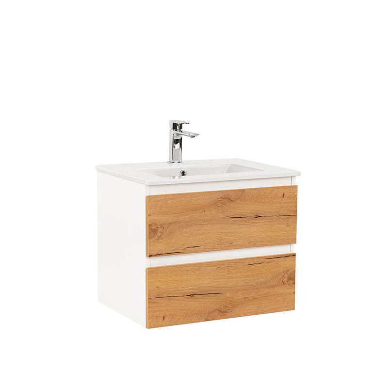 Leziter Masca chiuveta baie Vario Forte 60 cu lavoar, stejar alb
