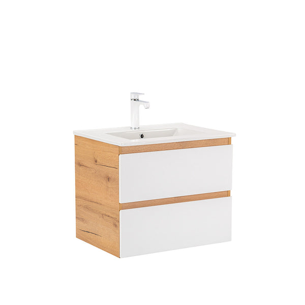 Leziter Masca chiuveta baie Vario Forte 60 cu lavoar, stejar-alb