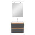 Leziter Set mobilier baie Vario Forte 60, stejar-antracit