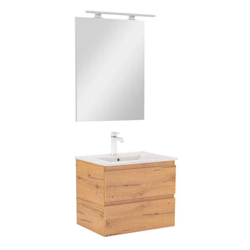 Leziter Set mobilier baie Vario Forte 60, stejar-stejar