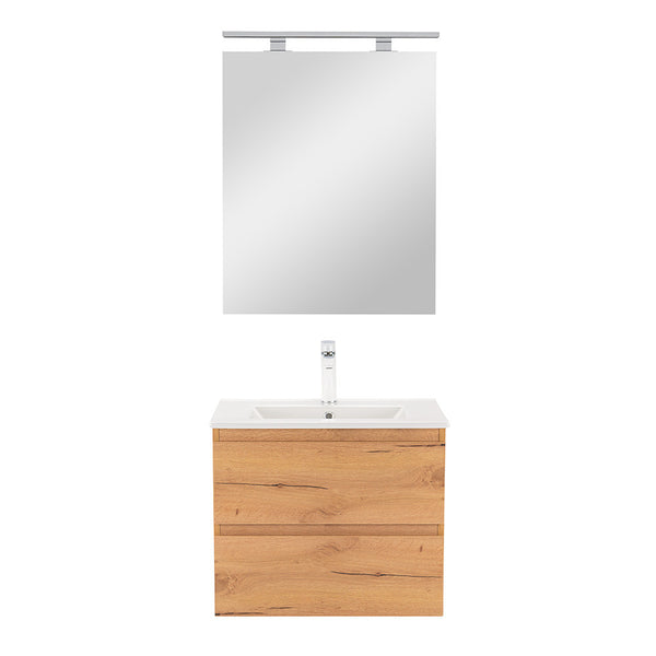 Leziter Set mobilier baie Vario Forte 60, stejar-stejar