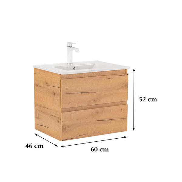 Leziter Masca chiuveta baie Vario Forte 60 cu lavoar, stejar-stejar