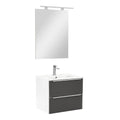 Leziter Set mobilier baie Vario Trim 60, alb-antracit