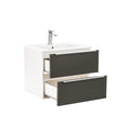 Leziter Set mobilier baie Vario Trim 60, alb-antracit