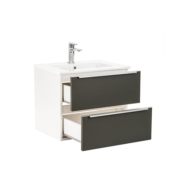 Leziter Set mobilier baie Vario Trim 60, alb-antracit