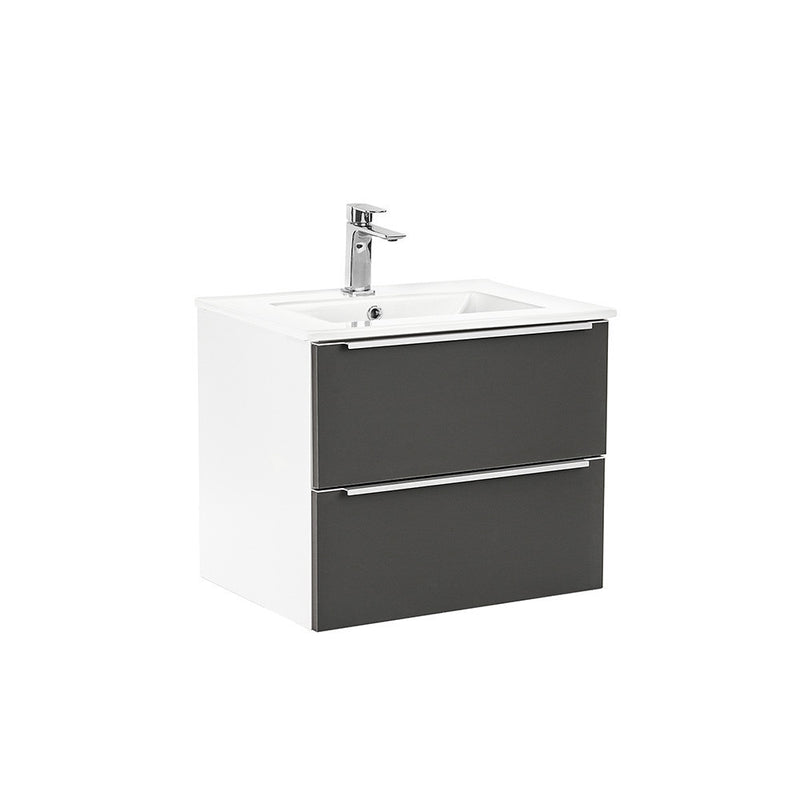 Leziter Masca chiuveta baie Vario Trim 60 cu lavoar, alb-antracit