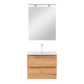 Leziter Set mobilier baie Vario Trim 60, stejar alb