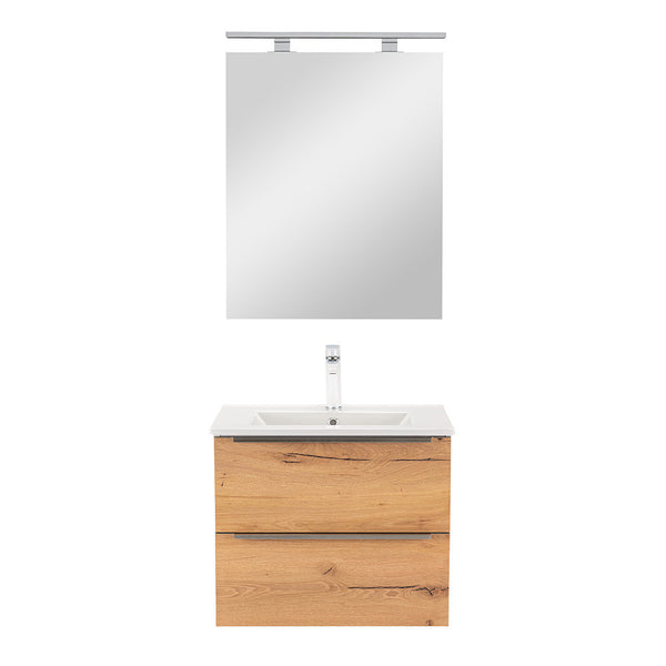 Leziter Set mobilier baie Vario Trim 60, stejar alb