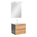 Leziter Set mobilier baie Vario Trim 60, antracit-stejar