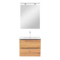 Leziter Set mobilier baie Vario Trim 60, antracit-stejar