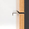 Leziter Masca chiuveta baie Vario Trim 60 cu lavoar, antracit-stejar