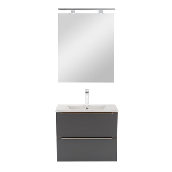 Leziter Set mobilier baie Vario Trim 60, stejar-antracit