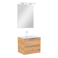 Leziter Set mobilier baie Vario Trim 60, stejar-stejar