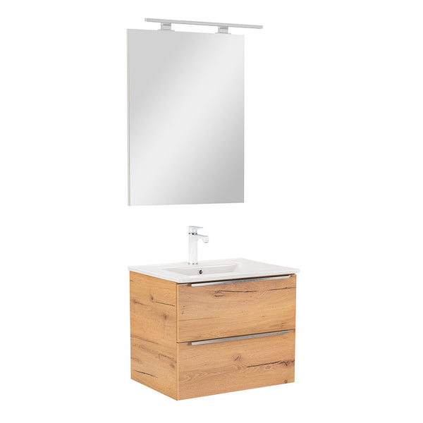 Leziter Set mobilier baie Vario Trim 60, stejar-stejar