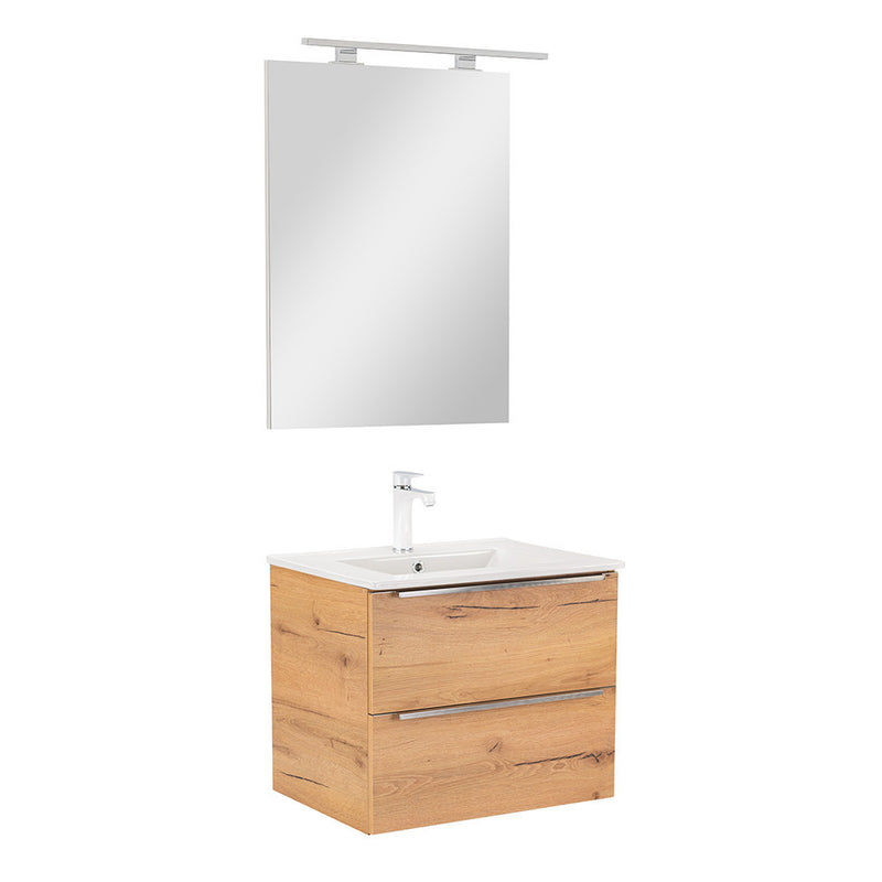 Leziter Set mobilier baie Vario Trim 60, stejar-stejar