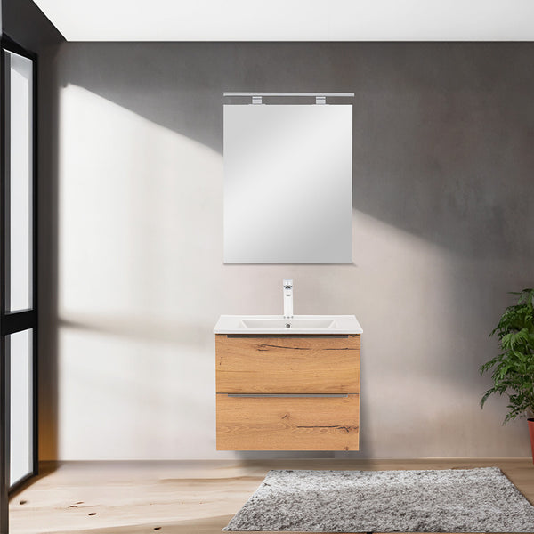 Leziter Masca chiuveta baie Vario Trim 60 cu lavoar, stejar-stejar