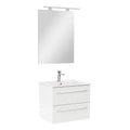 Leziter Set mobilier baie Vario Clam 60, alb-alb