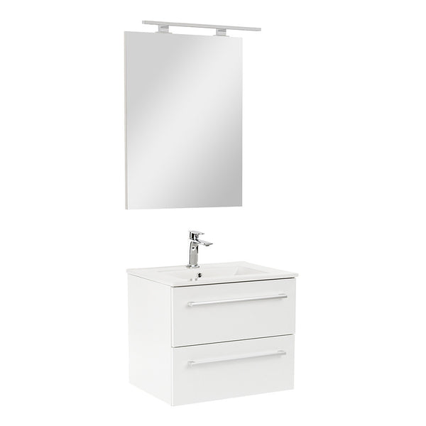 Leziter Set mobilier baie Vario Clam 60, alb-alb
