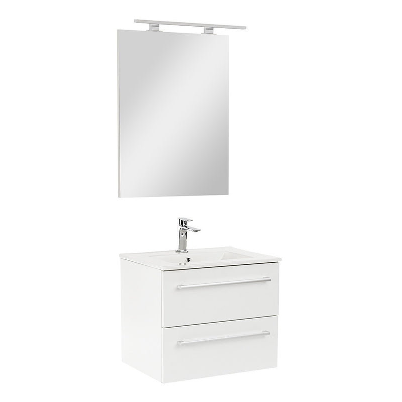 Leziter Set mobilier baie Vario Clam 60, alb-alb