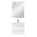 Leziter Set mobilier baie Vario Clam 60, alb-alb