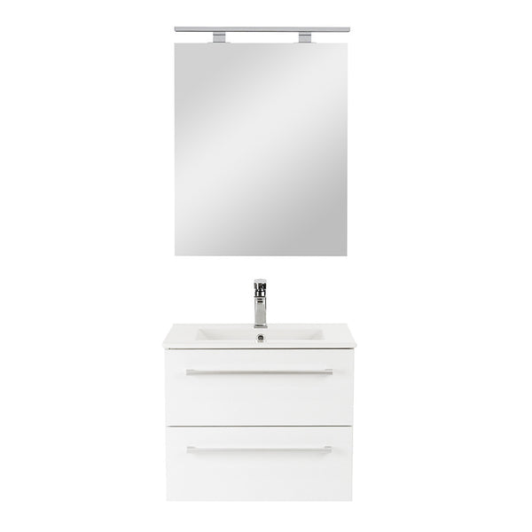Leziter Set mobilier baie Vario Clam 60, alb-alb